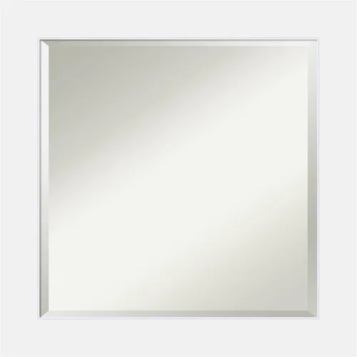 Vista 16 de Amanti Art Espejo de baño de madera, espejo de pared negro Corvino para usar como espejo de tocador de baño sobre el fregadero (35 x 45 pulgadas)