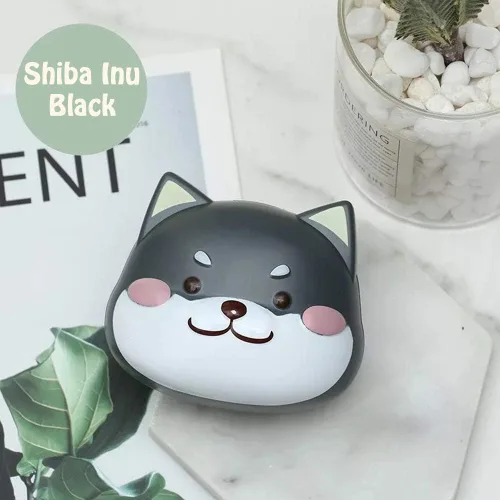 Vista 7 de Rain House Paquete de 2 bonitas fundas para lentes de contacto, caja de almacenamiento para lentes de contacto Shiba Inu, soporte portátil