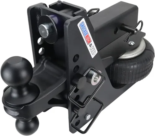 Vista 2 de Shocker HD Max Air Enganche y Bola Combinada, Se Adapta a Enganche de 2-1/2" Combo Negro Bolas de 2" y 2-5/16
