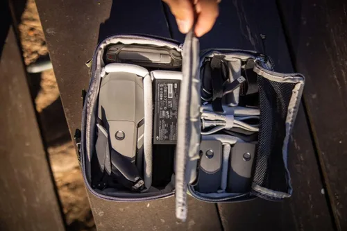 Vista 8 de f-stop Funda acolchada grande para drones, protección de transporte resistente a la intemperie para drones compactos DJI Air, Mavic, Mini, Autel EVO
