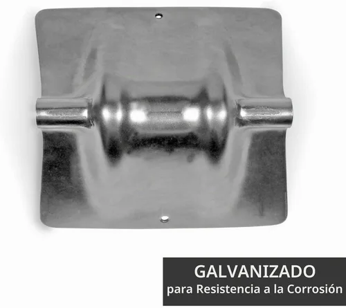 Vista 4 de DC Cargo Mall Cuatro protectores de borde de acero para cadena plana Protectores de esquina de remolque en V Board Plateado