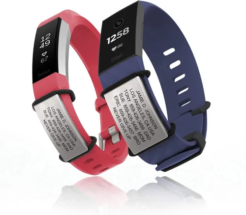 Vista 6 de ROAD iD Sidekick oficial para Fitbit + Garmin - Pulsera de identificación e identificación deportiva para atletas