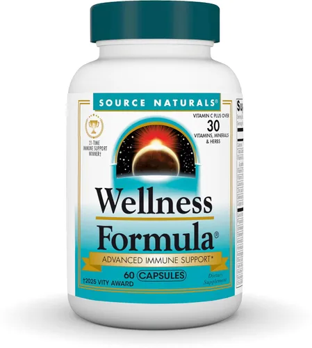 Vista 10 de Source Naturals Fórmula de Bienestar Vitaminas Bio-Alineadas y Defensa Herbal, SN1425, 1