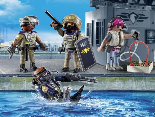 Vista 3 de Playmobil Conjunto de figuras de policía táctica