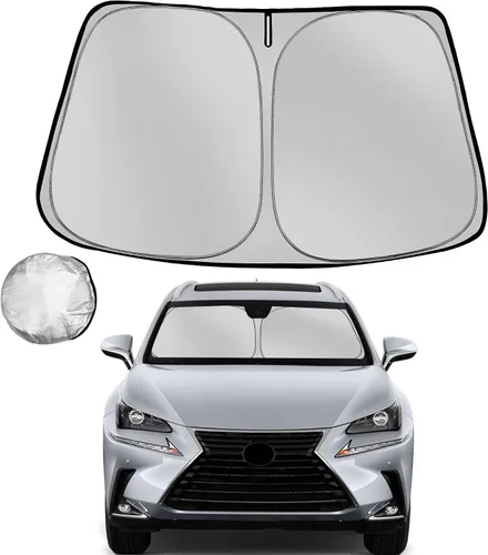 Vista 21 de [Usado] Parasol para parabrisas Che-vrolet/Chevy Silverado 1999-2006 plegable para ventana delantera de automóvil, bloquea los rayos UV y el calor