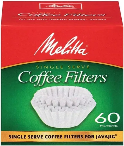 Vista 2 de Melitta Java Jig, filtros de café de papel de una sola porción - Paquete de 2