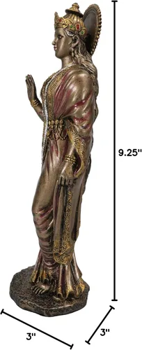 Vista 8 de Ebros Gift Figura decorativa de resina bronceada, hermosa diosa hindú, Sita, deidad de fertilidad, amor, lealtad, 9.25 pulgadas de alto, esposa