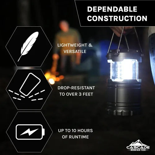 Vista 2 de Cascade Mountain Tech Linterna LED emergente