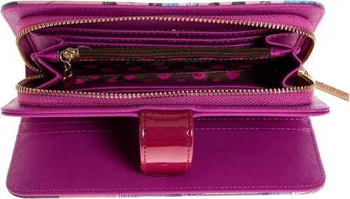 Vista 7 de Nicole Lee Mini cartera de color y estilo con impresión exclusiva y pulsera desmontable y bloqueo RFID