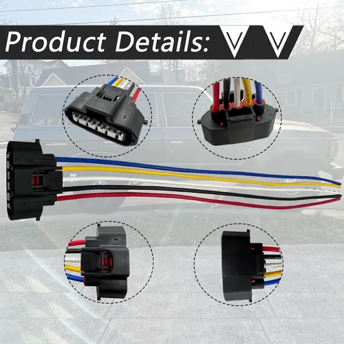Vista 7 de 5 pines MAF medidor de flujo de masa de aire Conector conector arnés de cableado Enchufe de coleta para Lexus Mazda Mercury Toyota Volvo reemplazado
