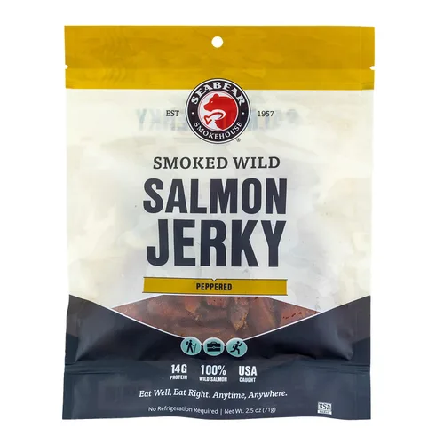 Vista 10 de SeaBear - Cecina de salmón salvaje ahumado - Tradicional - 2.5 oz