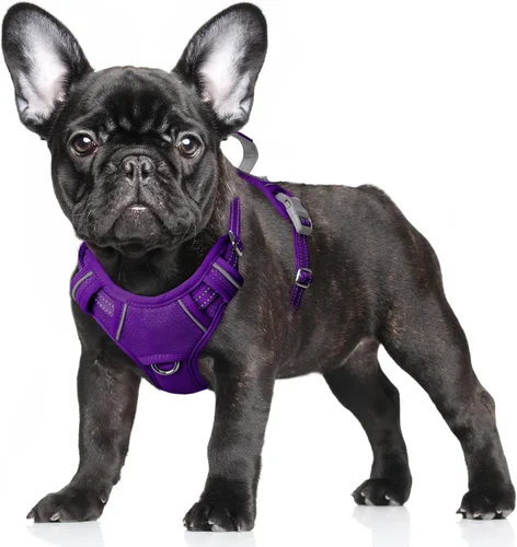 Vista 80 de BARKBAY Arnés para Perro Sin Tirones Talla Grande Arnés Reflectante para Perro con Clip Frontal y Asa de Control Fácil para Caminar Entrenar Correr