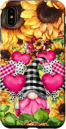Vista 11 de Cute Sunflower Pattern for Women Pink Valentines Gnome Case for iPhone 17