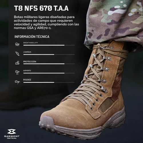 Vista 2 de GARMONT Botas de combate TACTICAL T8 NFS 670 Suede
