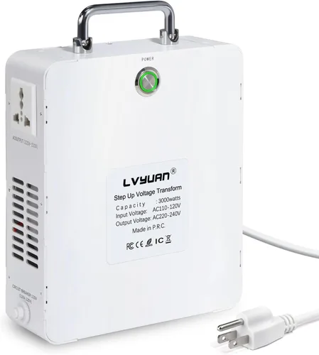 Vista 5 de LVYUAN Transformador elevador de 3000W 110/120V a 220/240V