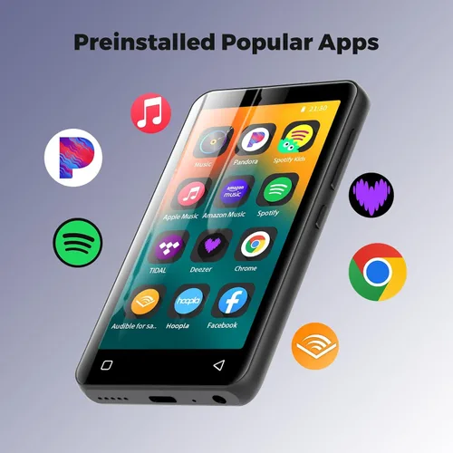 Vista 2 de Innioasis Reproductor MP3 de 32 GB para niños con Bluetooth, WiFi y pantalla táctil de 4 pulgadas, reproductor MP4 Android precargado con Spotify