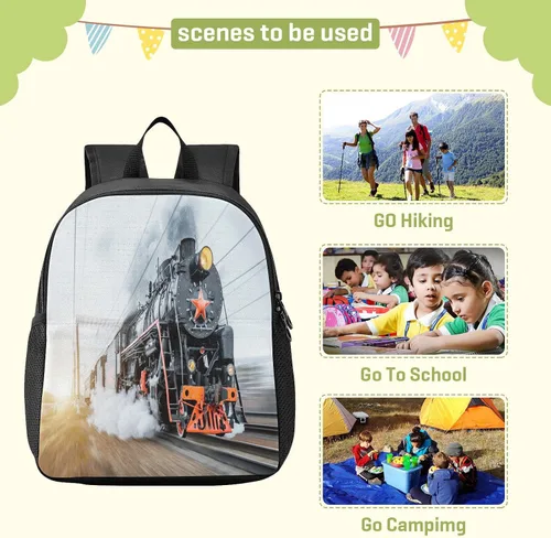 Vista 2 de Kcldeci Mochilas infantiles para preescolar primaria jardín de infantes, Color 9, Mochilas de viaje