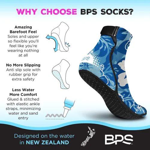 Vista 10 de BPS "Second Skin" - Calcetines de voleibol de playa ultra flexibles de secado rápido, calcetines de fútbol de arena, botines de deportes acuáticos