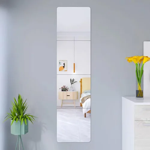 Vista 4 de JEOYOO Espejo de Pared de Cuerpo Entero, Espejos para Puerta, Espejo Acrílico Económico, Espejos de Gimnasio Irrompibles para Gimnasio en Casa