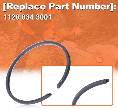 Vista 3 de Kit de anillo de pistón de 4 piezas de 1.417 in x 0.059 in para piezas de motosierra Stihl 009 010 011, 1120 034 3000, 11200343000