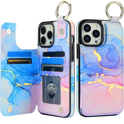 Vista 34 de HAOPINSH Funda tipo cartera con tarjetero para iPhone 14/13, diseño de Girasoles Bandera Americana