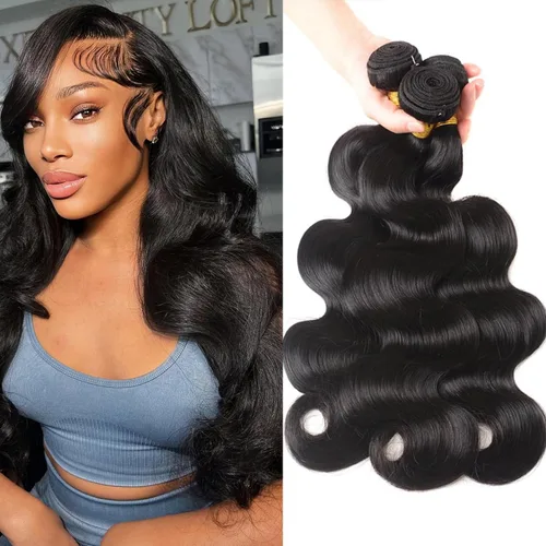 Vista 26 de 3 manojos de cabello humano 12A, ondulado, 100% sin procesar, cabello humano virgen brasileño de tejido rápido (14, 16, 18 pulgadas)