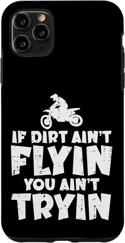 Vista 11 de Carcasa para iPhone 15 If Dirt Aint Flyin You Aint Tryin Dirt Bike Motocross Biker
