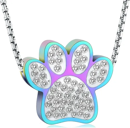 Vista 11 de Oinsi Infinity Love Joyería de Cremación de Mascotas para Cenizas de Perro/Gato Recuerdo Funerario Collar con Colgante de Urna Joyería Conmemorativa