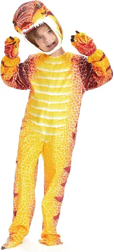 Vista 3 de NoveltyBoy Disfraz de dinosaurio T-Rex para bebé de Triceratops para cosplay