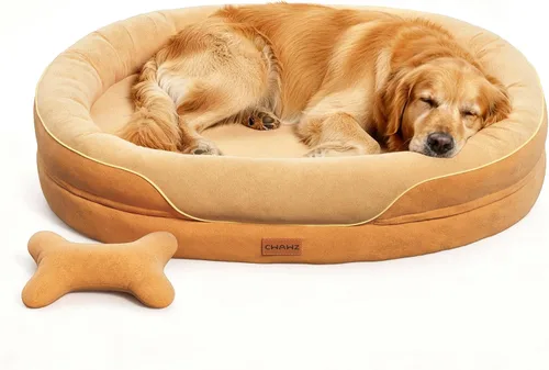 Vista 18 de CWAWZ Cama ortopédica grande para perros, 36 pulgadas, cama para perros de gran tamaño con cojines envolventes completos, camas refrescantes