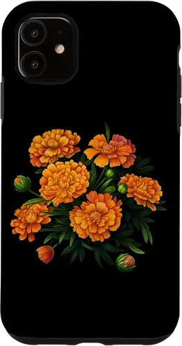 Vista 8 de Vintage Marigold Inspired Flower Case for iPhone 16