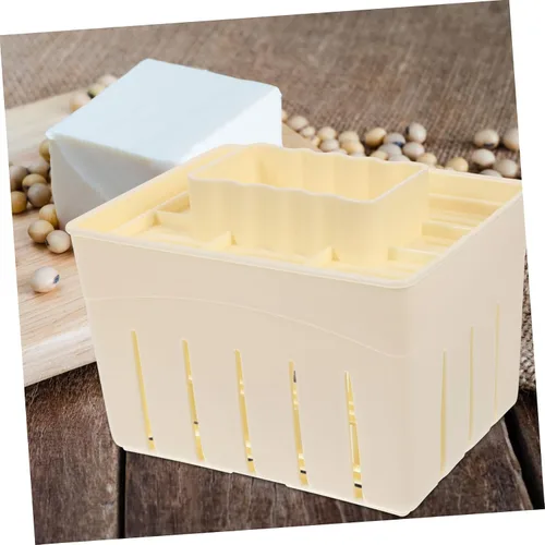Vista 9 de SHOWERORO Caja de prensado de cuajada Escurridor de prensatelas de tofu de pared lisa para exprimidor de agua de tofu