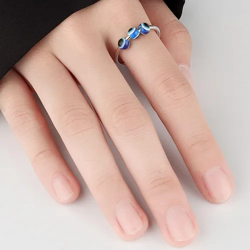 Vista 54 de Anillo de plata 925, anillos de plata ajustables para mujer, anillos de pulgar abiertos, anillos de circonio, anillos ajustables, anillos abiertos