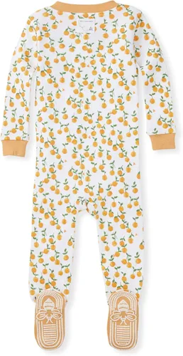 Vista 2 de Burt's Bees Baby - Pijama para bebé niña, con cremallera frontal, antideslizante, 100 % algodón orgánico