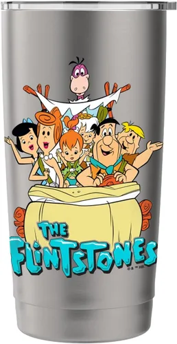 Vista 3 de The Flintstones - Vaso aislado de acero inoxidable vintage