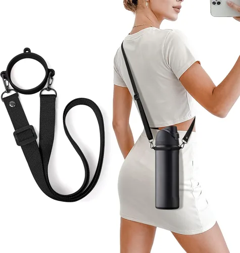Vista 16 de Water Bottle Strap for Owala Freesip 24oz 32oz 40oz & Sway 30oz 40oz Rojo