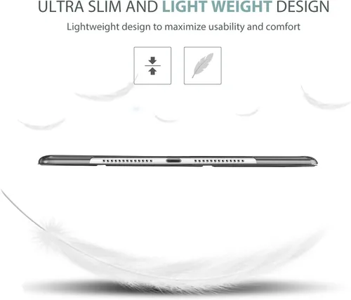 Vista 4 de ProCase Funda Inteligente para iPad Air 2 2014, Funda Protectora con Soporte Ultra Delgada y Ligera con Tapa Trasera Translúcida Esmerilada