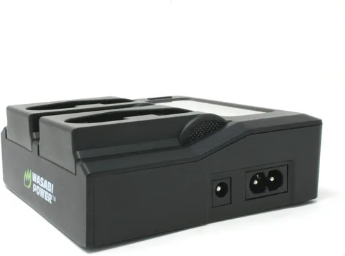 Vista 3 de Wasabi Power Cargador de batería dual para Canon LP-E19, compatible con EOS R3, EOS-1D Mark III, IV, X, X Mark II, III