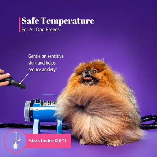 Vista 5 de Electric Cleaner Company K9 Fluffer - Secador de perros - Potente soplador portátil para perros y mascotas, color negro