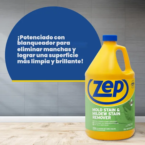 Vista 4 de Zep ZUMILDEW128 - Eliminador de manchas de moho y moho de 1 galón (caja de 2) - Fórmula profesional sin exfoliación