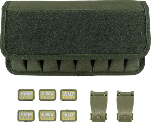 Vista 2 de Raiseek Molle 8 Mag Pouch con tapa, bolsa de almacenamiento para cargador de pistola