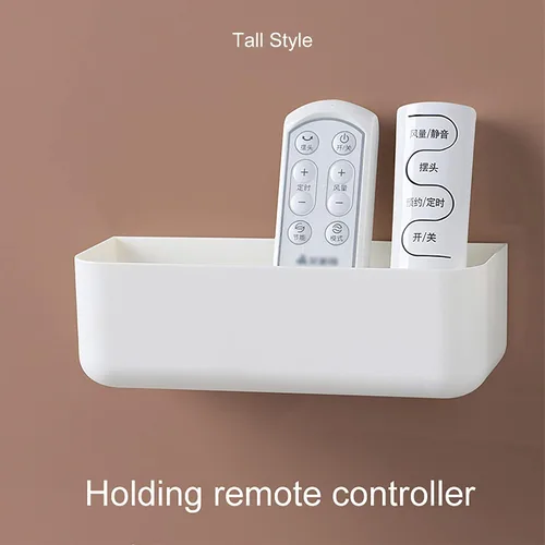 Vista 3 de Estante flotante de plástico adhesivo para colgar en la pared, organizador de ducha para baño, cocina, almacenamiento adicional necesario