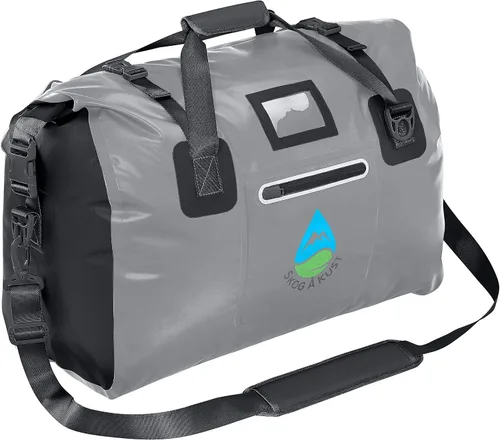 Vista 26 de Skog Å Kust Duffelsak - Bolsa de lona impermeable resistente para deportes, viajes y más, tamaños de 40, 60 y 90 litros, Negro, Deportivo/resistente