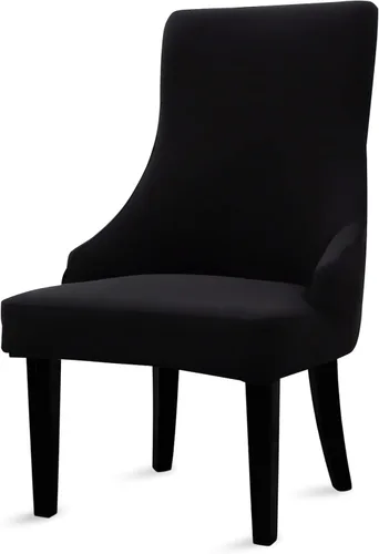 Vista 13 de Liykimt Juego de 1 funda elástica para silla lateral con respaldo de ala, funda decorativa para silla de comedor con brazo, lavable tapizada