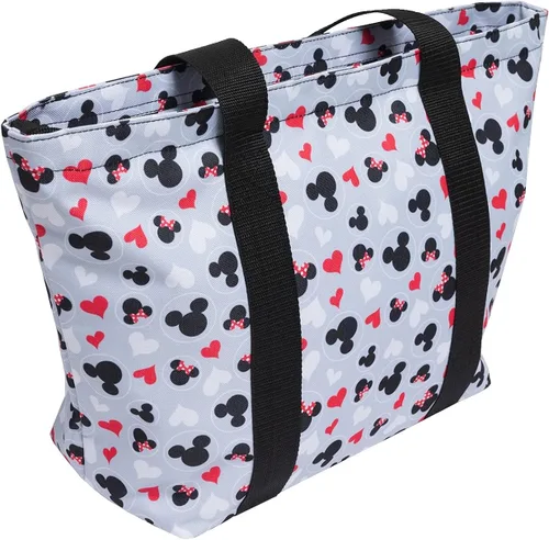 Vista 7 de Disney Bolsa de viaje con cremallera y estampado de iconos de Mickey y Minnie Mouse