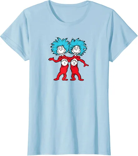 Vista 29 de Dr. Seuss Thing 1 Thing 2 Buddies - Camiseta Negro