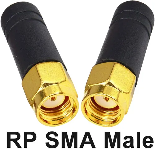 Vista 4 de onelinkmore Antena WiFi de 2,4 GHz RP-SMA hembra dipolo látigo paquete de 2