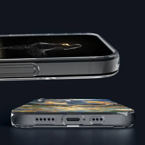 Vista 6 de Funda compatible con Huawei Nova 2s, transparente con patrón delgado, protector suave, diseño de cubierta de teléfono a prueba de golpes, diseño