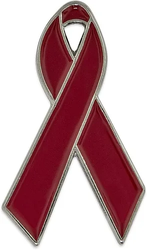 Vista 14 de PinMart Awareness - Pin de solapa esmaltado – Pin de cinta chapado en níquel y oro – Cinta de prevención y conciencia – Broche de joyería con parte