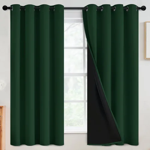 Vista 158 de SimpleHome - Cortinas opacas 100% para recámara, cortinas de ventana con ojales beige, con aislamiento térmico, cortinas de oscurecimiento